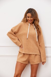 Autunno e inverno <span class=keywords><strong>felpa</strong></span> con cappuccio <span class=keywords><strong>da</strong></span> <span class=keywords><strong>donna</strong></span> lavorata a maglia per la <span class=keywords><strong>casa</strong></span> pigiama <span class=keywords><strong>da</strong></span> <span class=keywords><strong>donna</strong></span> personalizzazione - Product Image 6