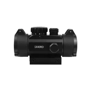 Custom Red Dot Sight 1x40 Silver Coated Lens Red Green Dot 11 Level Fit For 11mm/20mm With Flip Up Covers
