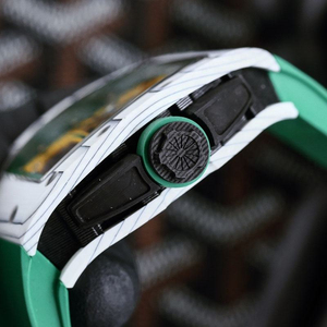 Reloj Mecánico Automático de Lujo para Hombre, con Caja de Fibra de Carbono en Forma de Barril, Correa de Goma, Resistente al Agua, Deportivo - Product Image 3