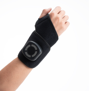 गर्मी के साथ इलेक्ट्रिक कलाई मालिश, सहरहित हाथ कलाई हीटिंग पैड मांसपेशियों को दैनिक और खेल के लिए समायोज्य लंबाई - Product Image 3