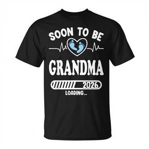 T-shirt d'annonce de grossesse « Future grand-mère 2026 en cours de chargement » - Product Image 2