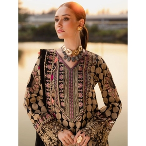 ชุดปักลายผ้าสำหรับงานเทศกาล Charizma Qara แบบ 3 ชิ้น แบบยังไม่เย็บ/เย็บสำเร็จ – เสื้อผ้าชาติพันธุ์ดีไซน์เนอร์ระดับพรีเมียม - Product Image 2