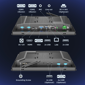 PC industriel embarqué sans ventilateur entièrement fermé, 12/13,3/15/15,6/21,5 pouces, options de processeur Intel <span class=keywords><strong>Core</strong></span> i3 <span class=keywords><strong>i5</strong></span> 3217U 4300U <span class=keywords><strong>7200U</strong></span> - Product Image 2