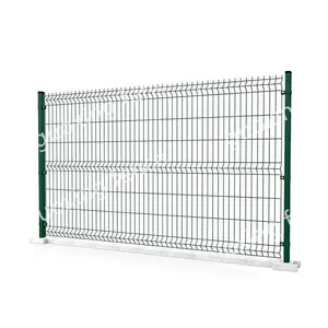 hot sale 3d fence panels yard link 3d curved fence pvc coated iron wire fen double wire fence