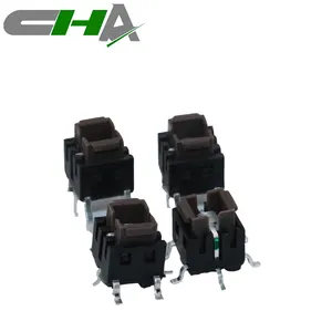 CHA 6*6mm SMD forma opcional LED Interruptor táctil luminoso 6 pines Interruptor táctil impermeable