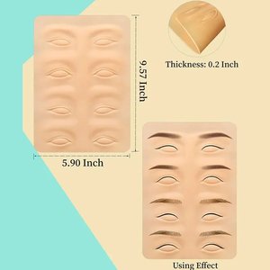 Piel de Silicona 3D para Práctica de Maquillaje de Cejas, Labios y Delineador de Ojos, para Principiantes en PMU - Product Image 2