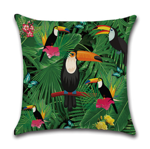 Pianta tropicale <span class=keywords><strong>cuscino</strong></span> foglia di foresta pluviale verde <span class=keywords><strong>stampa</strong></span> <span class=keywords><strong>digitale</strong></span> <span class=keywords><strong>cuscino</strong></span> - Product Image 3