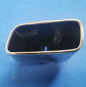 Auto Uitlaat Gemodificeerde Platte Vierkante Uitlaat Demper Tip Roestvrij Staal Uitlaat Staart Keel - Product Image 4