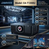 Projecteur professionnel CAAVITS 12000 lumens, installation professionnelle, WUXGA 1920x1200, laser 3LCD, pour salles de conférence et éducation.