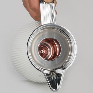 Termo de vacío de 700ML, termo de café árabe con botón de presión, relleno de vidrio, cuerpo de varios colores, termo térmico - Product Image 5