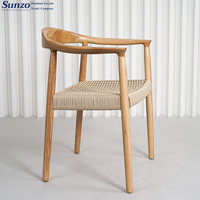 Chaise de salle à manger empilable moderne en bois massif naturel, durable, pour extérieur, maison, bureau, restaurant, café, Silla De Boda