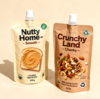 Impression de personnalité Pochette à bec anti-fuite Purée de fruits Nourriture pour bébé Jus de bébé Squeeze Champignon Cap Sacs d'emballage