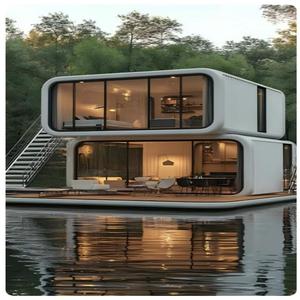 <span class=keywords><strong>Casa</strong></span> Prefabricada de Contenedor, Tipo Cabaña Apple, de Doble Capa, con Escalera, de Instalación Rápida, Resistente al Agua y Ecológica - Product Image 1