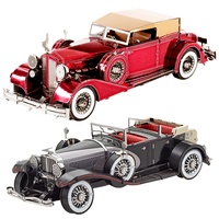 Puzzle 3D en métal fait main pour adultes, modèle de voiture à assembler, jouet éducatif de haute qualité