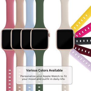 Correa Delgada de Silicona Upro32 Colors para Apple Iwatch Series 11 10 9 Ultra 3 2 1, Personalizable con Impresión y Grabado, Correa para Reloj Inteligente - Product Image 6