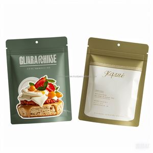 Custom Printed Matte Foil Stand-Up <b>Snack</b> <b>Bag</b> Window Heat Seal Plastic with Zipper Closure See-Through Packaging - Product Image 4