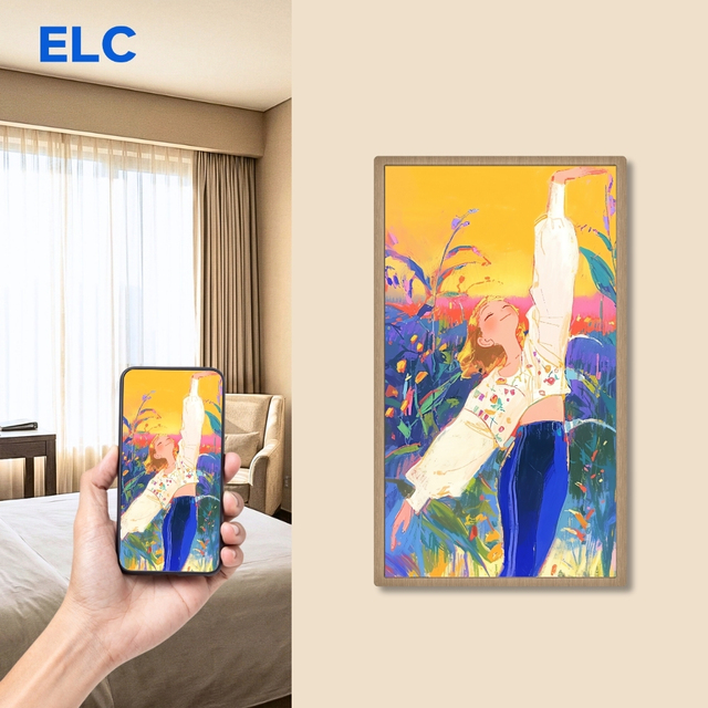 32 Inch 4K Smart Digital Art Frame with WiFi HD Display Android 14 MP4/MP3 Support for Fine Art & Photos