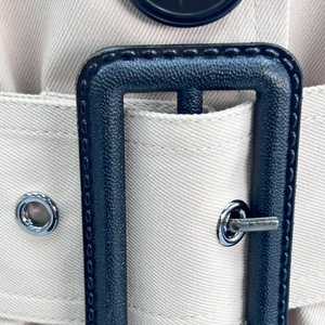 Nouvelle robe <span class=keywords><strong>trench</strong></span>-coat <span class=keywords><strong>kaki</strong></span> <span class=keywords><strong>sans</strong></span> manches, <span class=keywords><strong>trench</strong></span>-coat décontracté pour le bureau, <span class=keywords><strong>trench</strong></span>-coat multi-poches, coupe ajustée - Product Image 4