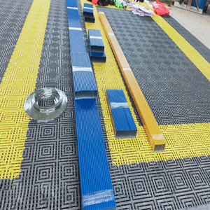 2023 nouveaux carreaux de garage revêtement de sol emboîté pvc pp carreaux de sol de garage en plastique caoutchouc pour sous-sol auto shop - Product Image 5