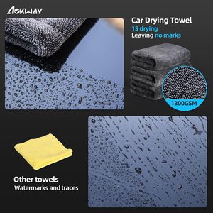 Chiffon de nettoyage absorbant tissé 1400 g/m², serviettes de soin automobile personnalisées, séchage rapide, microfibre torsadée pour le detailing auto 80/20 - Product Image 2