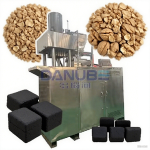 Machine de briquetage hydraulique en acier inoxydable à bas prix pour charbon de barbecue, poudre de fer et ferraille - Product Image 1
