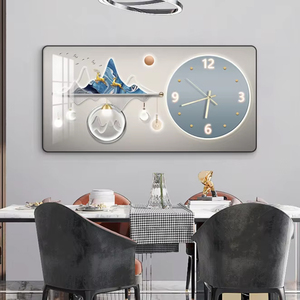 <span class=keywords><strong>Orologio</strong></span> da Parete Moderno in Cristallo e Porcellana, Decorazione Artistica per Ristorante, <span class=keywords><strong>Soggiorno</strong></span>, Casa, Silenzioso e Semplice - Product Image 6