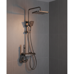 Set Doccia Cromato per Bagno con Quattro Funzioni, Miscelatore Doccia a Pioggia, <span class=keywords><strong>Rubinetteria</strong></span> Grigia con Set <span class=keywords><strong>Bidet</strong></span> - Product Image 5