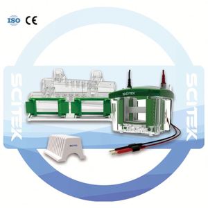 Tanque de electroforesis vertical SCITEK con capacidad de 800 ml para experimentos de electroforesis de tamaño pequeño a mediano. - Product Image 4