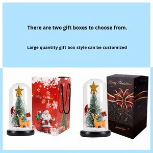Aida Creative Housse de sapin de Noël <span class=keywords><strong>en</strong></span> plastique de style europé<span class=keywords><strong>en</strong></span> avec lumières LED, 13,5 cm x 24,5 cm, pour intérieur, salon, fête - Product Image 2