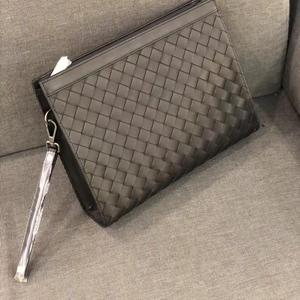 <span class=keywords><strong>Borsa</strong></span> Clutch Intrecciata di Lusso Fatta a Mano per <span class=keywords><strong>Uomo</strong></span>, in Morbida Pelle di Vitello, <span class=keywords><strong>Pochette</strong></span> da Polso, Organizer per Affari, Portafoglio - Product Image 1