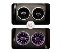 64 couleurs, configuration haut de gamme, éclairage ambiant LED pour turbine avant de voiture, aérateur pour Mercedes Benz Classe C W205 GLC X253