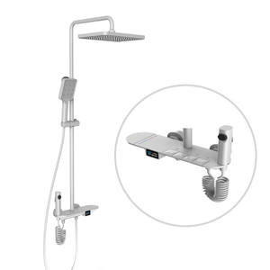 Interrupteurs muraux thermostatiques numériques à quatre niveaux en cuivre massif (TDS) pour douche de salle de bain - Product Image 2