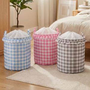 Wholesale Foldable Laundry Bin Spa Gym Hotel Bathroom <b>Storage</b> Commercial Drawstring Hamper for Salon Fitness Center Supply - Product Image 1