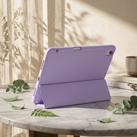 Étui pour tablette pliable en trois parties en cuir TPU Smart Stay pour iPad Air 6 11/13 pouces, housses de protection pour iPad Pro 2024
