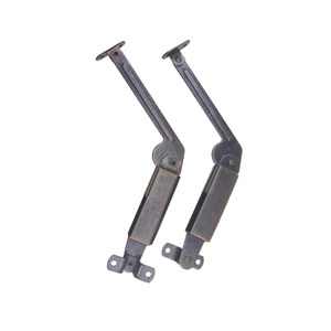 Yuyao Spring-loaded Long-arm Curved Handle <b>Cabinet</b> Pull Rod 120mm Antique Bronze <b>Shelf</b> Bracket Support Hardware - Product Image 1