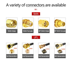 <span class=keywords><strong>Mcx</strong></span> Nam Góc phải để <span class=keywords><strong>SMA</strong></span> Nữ kết nối rg178 rg316 Cáp RF Pigtail 10cm 15cm 30cm dài - Product Image 5