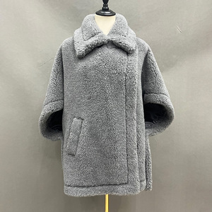 新入荷 シェアリングウールファーコート ファッションラムファーポンチョ テディコート レディース - Product Image 6