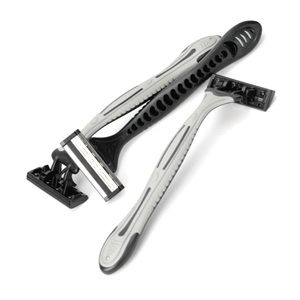 Max 3 katmanlı bıçak tıraş makinesi İsveç paslanmaz çelik bıçak jilet adam için yağlayıcı şerit ile paket başına 3 adet - Product Image 3