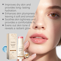 Baume hydratant multi-usage portable au collagène pour le visage, texture lisse, pour peaux à tendance acnéique, équilibre du sébum, hydratation quotidienne