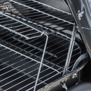 商業ポータブルキャンプガーデン屋外バーベキュー喫煙者トロリー木炭バーベキューグリルテーブル付き - Product Image 5