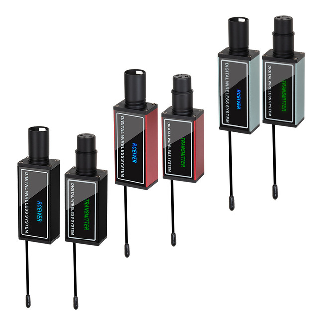 XLR Wireless Microphone Transmitter Receiver System Plug on Adapter Converts Wired to Wireless for Mixer Camera PA System