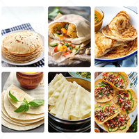 Ligne de Production Commerciale de Machines à Pain Lavash, Roti et Pita Arabes Électriques à Faible Consommation d'Énergie