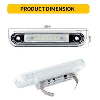 Lumière LED de plaque d'immatriculation 12V blanche pour E-Class W124 190 W201 C-Class W202