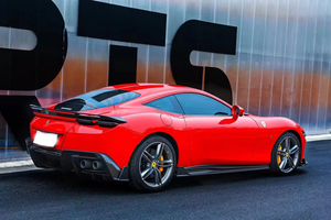 Extensions de jupes latérales en fibre de carbone sèche pré-imprégnée pour kit carrosserie <span class=keywords><strong>Ferrari</strong></span> Roma 2020-2025 - Product Image 2