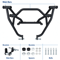 Barre de protection anti-chute pour moto, accessoires de modification de protection de cadre pour QJ Motor Zhui 550 Chase 550