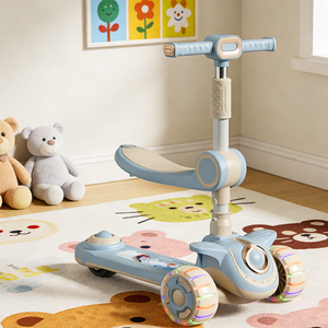 Multi-functional Children's <strong>Scooter</strong> for Ages 1-8, Three-in-one <strong>Sit</strong>-down <strong>Scooter</strong> for Girls and Boys, Pedal-driven <strong>Scooter</strong> - Product Image 5