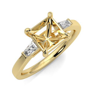 Nhẫn Kim Cương Bán Gắn Đá Quý Làm Theo Yêu Cầu Nhẫn Vàng 18K Bán Gắn - Product Image 2