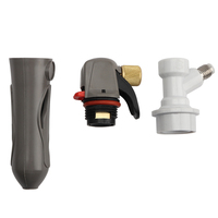 Cargador de cartuchos de CO2 con cierre de bola para dispensación de cerveza de barril, elaboración de cerveza casera y preparación de refrescos, portátil