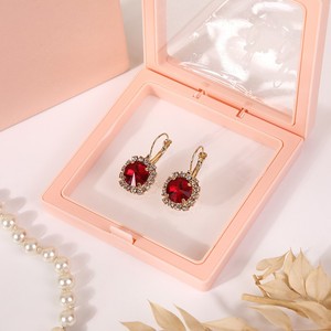 Custom Logo Transparent 3D Floating Jewelry Display <b>Box</b> with PE Suspension Frame <b>Gift</b> Packaging for Ring Necklace <b>Earrings</b> - Product Image 3