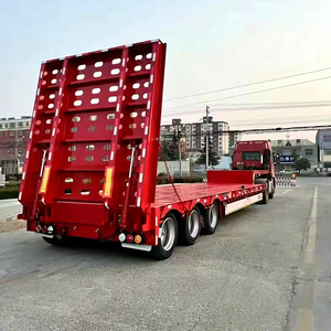 Nouveau Utilisé <span class=keywords><strong>2</strong></span> 3 4 <span class=keywords><strong>Essieux</strong></span> 40 Ft Latéral Chargement Ascenseur/Auto-Chargement Conteneur Camion <span class=keywords><strong>Remorque</strong></span> à Plateau Semi Camion Remorques à Plateau - Product Image 1